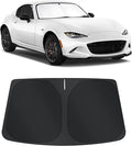 TINGLU Sun Shade for Volkswagen VW Jetta 2011-2018 Accessories Windshield Sun Shade Window Shade UV Rays Protection Sun Visor Cover with Steering Wheel Sunshade Storage Bag