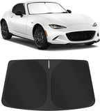 TINGLU Sun Shade for Volkswagen VW Jetta 2011-2018 Accessories Windshield Sun Shade Window Shade UV Rays Protection Sun Visor Cover with Steering Wheel Sunshade Storage Bag