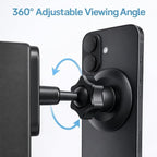 LEPHYON Magnetic Phone Holder for Gym, Ultra Strong Magnet Phone Mount for Exercise Equipment, Compatible with iPhone Samsung All Cell Phones, Adjustable 360° Rotation, No-Slip Workout Accessory