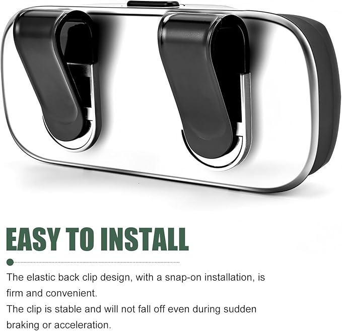 Sunglass Holder for Car Visor, Multi-Functional Auto Sun Visor Eyeglass Holder, Shockproof Dustproof Sunglasses Protective Storage Case, Universal for Vehicle, Sedan, Truck