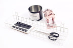 Kaforise Multipurpose Mesh Wall Metal Wire Basket, Grid Panel Hanging Tray, Wall Mount Organizer, Wire Storage Shelf Rack for