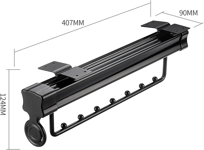 Pull Out Clothes Rail Extendable Pull Out Closet Rod - Wardrobe Pull-Out Trousers Rack, Pull Out Pants Rack Adjustable Closet