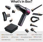 REWONDER Car Vacuum Cleaner High Power, 22000Pa Vacuum Cleaner & 110000RPM Air Duster, Handheld Vacuum with 7800mAh Battery f