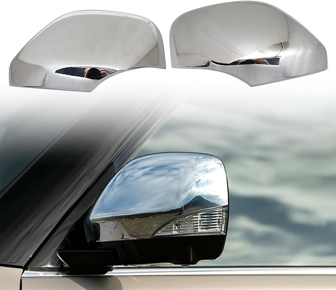 FZJDSD Rearview Mirror Guard Covers ABS Chrome Compatible with Infiniti QX56 QX80 5.6L 2013-2023