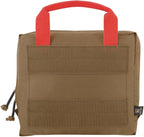 KRYDEX Clear Top Insert Bag with Hook Panel Tactical Packing Cube Travel Organizer Bag (Large-CB)