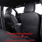 EKR Tacoma Front Car Seat Covers for Toyota Tacoma 2012 2013 2014 2015 (Regular Seats) Custom Leather Truck Seat Cover - Fron