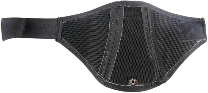 1X Genuine Leather Bucket Seat Belt Guide Seatbelt Holder Protector for Bride RECARO 【Black Leather/Black Stitching】