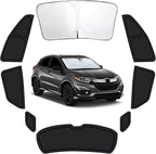 6PCS Car Window Shades for Honda HR-V 2016-2022, Window Covers for HRV Windshield Side Rear Windows, Full Set Privacy Protection Car Sunshade with UV Blocking for Camping Napping