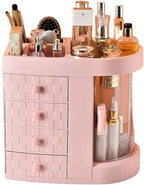 Makeup Storage Box Plastic Makeup Organizer with Drawers，Perfume Display Case and Cosmetic Storage Box，Great for Bathroom, Dr