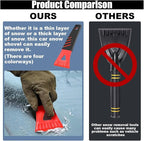 12PCS Snow and Ice Scraper for Car Windshield - Ice Snow Frost Removal Tool with Non-Slip Handle - Plastic Snow Scraper Auto Window Shovel Tool - Winter Windshield Defroster Tool No Scratch for Cars