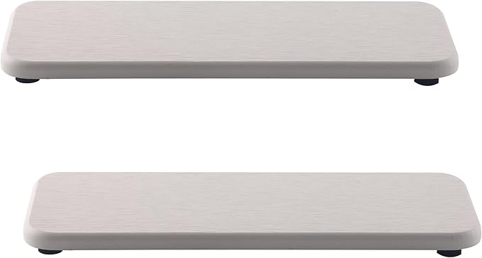 NiuYichee 2 Pcs Water Absorbing Stone Trays, Kitchen/Bathroom Sink Soap Dish, Diatomite Tray Used for Hand Soap & Cosmetic Bo