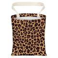Cute Car Trash Can, Hanging Canvas Car Back Seat Organizer and Storage Bag, Funny Car Trash Bag For Travelling, Outdoor Cute Brown Leopard