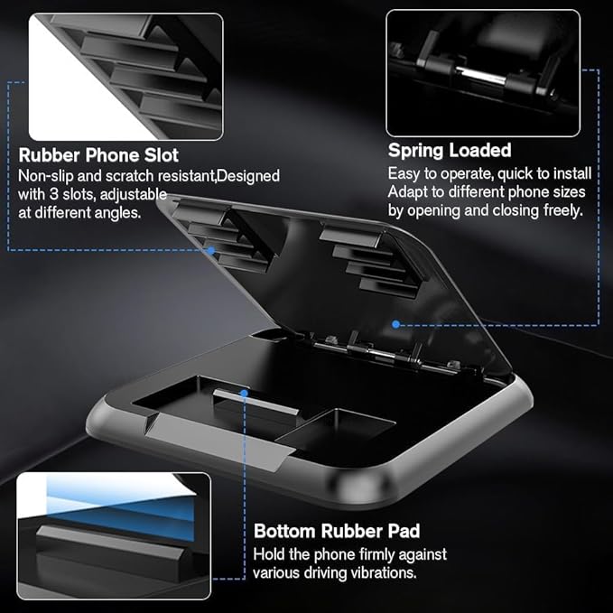 Universal Car Phone Holder & Dashboard Mount - Anti-Slip Phone Cradle Pad for iPhone, Samsung, Android & All Smartphones - Se