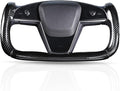 Steering Wheel Cover for Tesla Yoke Steering Wheel Cover Customzied for Tesla Model S 2021-Present/Model X 2021-Present Accessories,Anti-Slip,Comfortable Grip,Breathable,Bright Black