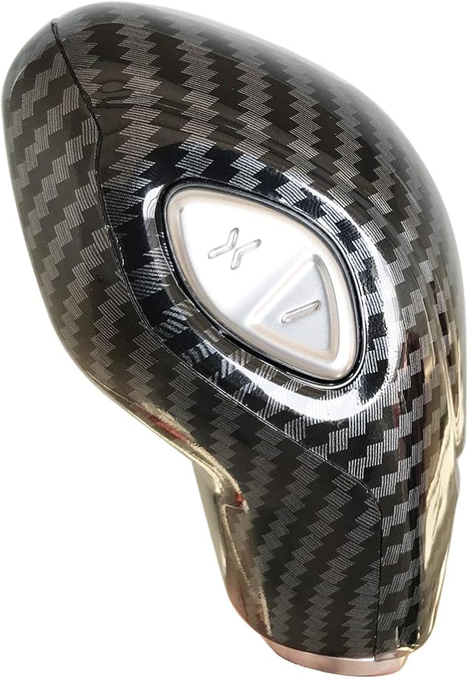ruihe Car Gear Shift Knob Cover Carbon Fiber Color Sticker Trim Fit for Ford Focus Fiesta Fusion Escape C-Max Transit-150 Tra