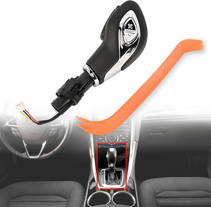 Automatic Gear Shift Knob Handle with Button DG9Z-7213-EA for Ford Fusion 2013-2016 / Escape 2013-2016 / Transit 2015-2019 / 
