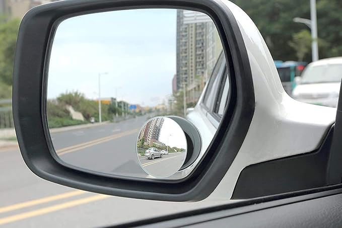 Verivue 2-Inch Round Blind Spot Mirrors for Cars, Universal Fit, HD Convex Wide Angle, Stick-On Frameless Side Mirror Blindsp