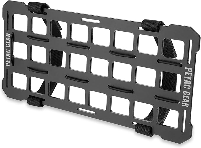 PETAC GEAR Car Sun Visor EDC Orgnaizer|Auto Rigid Molle Panels For Vehicles Car Seat Back Organizer Tactical Gears Rack Truck Mount Panels (Black)