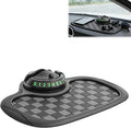 Multifunction Car Anti Slip Dashboard Mat with 360° Rotatable Phone Holder, Temporary Parking Number, Organizer for Phone Sun