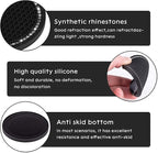 eing Bling Auto Steering Wheel Desk, Laptop,Tablet, Notebook Car Travel Table, Food Eating Hook On Steering Wheel Tray, for Constant Travelers, Fits Most Vehicles Steering Wheels,White
