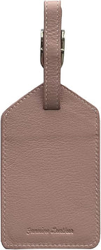 Personalized Monogrammed Leather Luggage Tags - 2 Pack