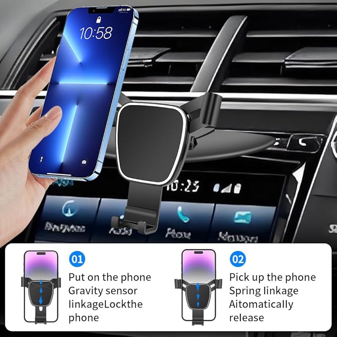 Car Phone Mount Holder For Toyota Camry 2002-2017，Corolla 2000-2019，RAV4 2001-2018 Auto Accessories Navigation Bracket Interior CD Slot Mount Mobile Cell case【Not Fit Center Console Without CD Player】