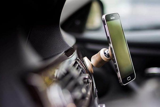 The Original Dual Magnetic Movable Phone Holder and Tablet Mount (Silver)