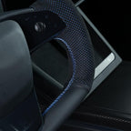 MEWANT Hand Stitched Tesla Model S Yoke Steering Wheel Cover Wrap for Tesla Model S 2021-2023 / Model X 2021-2023 Tesla Yoke Steering Wheel Accessories