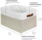 OrganiHaus Extra Large Fabric Storage Baskets for Shelves 3 Pack, 16x13in Closet Storage Bins, Canvas Baskets for Organizing,