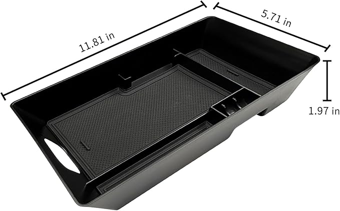 Xaido Center Console Armrest Tray Compatible with 2025 2026 Toyota Camry 9th Gen (XSE/XLE/SE/LE) Interior Accessories, Console Storage Box Organizer-Black