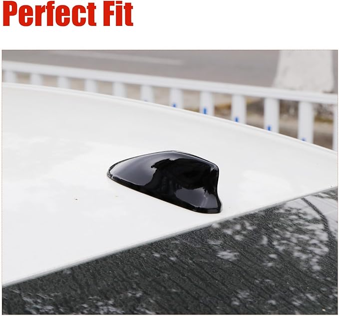 YINGTUU for Honda Accord 2018 2019 2020 2021 2022 Accessories Car Antenna Toppers Car Shark Fin Cover Decoration Exterior Trim Bright Black