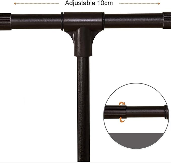 Pull-Down Wardrobe Clothes Rail - Extendable Pull Out Closet Rod, Wardrobe Clothes Hanger Rail Soft Return, Metal Wardrobe Li