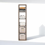 Furinno Cubic Closet Organizers and Storage, 5-Cube Closet Organizer, Open Shelf Closet Storage, Extra Thick Frame for Wardro