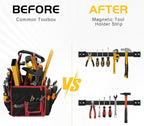 DGSL Magnetic Tool Holder Strip 4 Pack, 12 In Heavy Duty Tool Organizer Magnetic Strip, Tool Magnet Bar For Garage Tool Organ