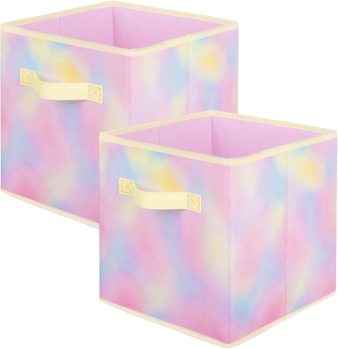 ShellKingdom Storage Bins, Foldable Fabric Storage Cubes And Cloth Storage Organizer Drawer For Closet And Toys Storage, 2 Pa