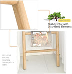 FUIN 6.4ft Extra Wide Wood Blanket Ladder Living Room Decorative Wall Leaning Farmhouse Quilt Display Holder Rustic Wooden To