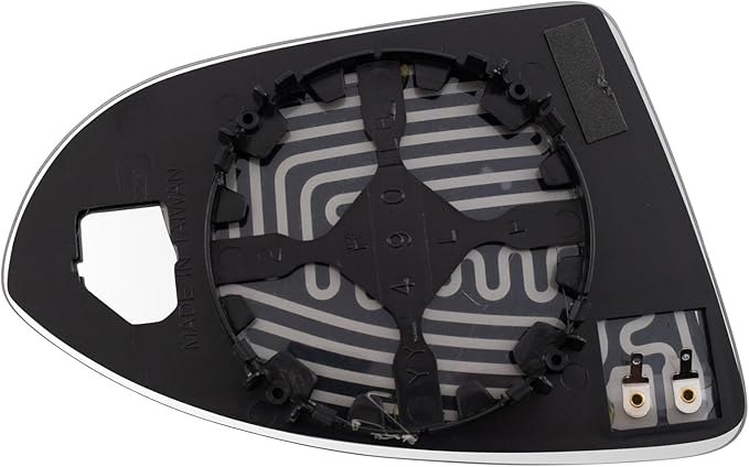 TRQ Driver Side Mirror Glass Heated Snap On Compatible with 2015-2021 Volkswagen Golf GTI 2015-2019 Golf R VW1324117 VW132412