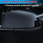YHCDSEA Rearview Mirror Guard Cover for Tesla Model Y, Side Mirror Cover Exterior Accessories fit for Model Y 2024 2023 2022 2021 (Glossy Black)