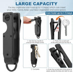 Key Organizer, Chain Holder Organizer, Minimalist Holder for keychain Secures 1-5 Keys