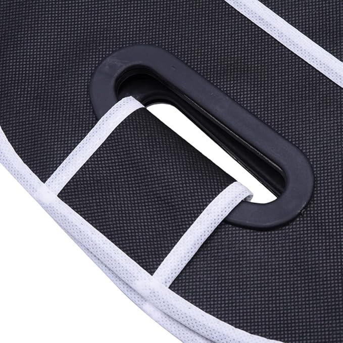 Car Trunk Organizer, Black, 3 Large Sections of Storage, Store Your Cleaning Supplies, Emergency Gear, Groceries, Tools, Great 