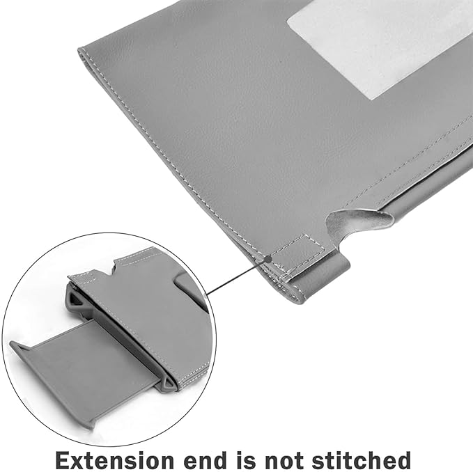 KBH Car Sun Visor Cover for Chevy Tahoe Suburban & GMC Yukon 1995 1996 1997 1998 1999, Left and Right Side Sunvisor Covering, Vinyl Leather Trim, Anti-Scratch, Gray
