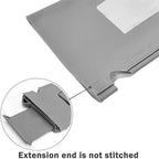 KBH Car Sun Visor Cover for Chevy Tahoe Suburban & GMC Yukon 1995 1996 1997 1998 1999, Left and Right Side Sunvisor Covering, Vinyl Leather Trim, Anti-Scratch, Gray
