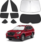 8pcs Car Window Shades Fit for Subaru Forester 2019-2024, Car Window Covers for Privacy, Full Sunshades for Forester Front Rear Windshield Side Windows to Block UV and Protect Privacy