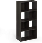 Furinno Pelli Cubic Storage Cabinet, 4x2, Espresso