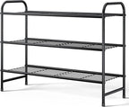 Kitsure Shoe Rack - Stainless Steel Shoe Organizer, Sturdy Shoe Rack for Closet and Front Door Entrance, Free Standing Shoe S