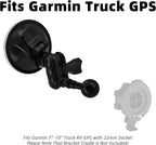 for Garmin Truck RV GPS Mount dezl OTR1020 820 720 620 RV 1095 895 795 Overlander DriveSmart 86 76 66 & for Car GPS Nuvi Holder & for Garmin Dash Cam Windshield Mount (6 Ball Head)