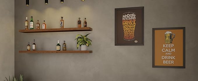 ROGMARS 48 Inches Long Walnut Floating Shelves,Rustic Solid Wood Farmhouse Wall Shelves with Invisible Brackets for Bathroom,