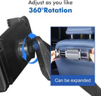 Car Headrest Tablet Holder for BMW X5 X6 G05 G06 G60 G45, Car Back Seat Mount, Gifts Road Trip Essentials for Kids, for 6-11" Device Like iPad Pro, Air, Mini, Galaxy Tab