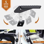 TOOENJOY Adjustable 5 Gear Extra Protection Car Door Latch Step No Assemble Foldable Heavy Duty Car Gadgets Stand Pedal Ladder for Easy Roof Rack Access, Universal, Max Load 400LBS(Medium)