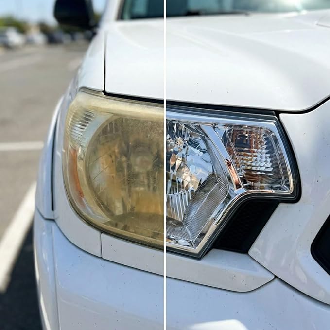 ExoForma Headlight Restoration Kit for Cars, Trucks & SUVs | Removes Oxidation, Yellowing & Haze, Restores Clear Plastic Head